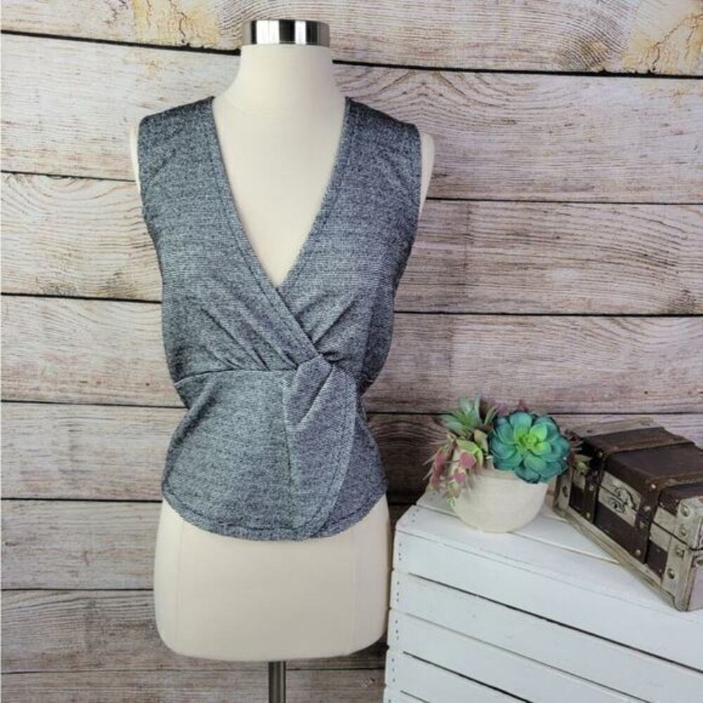 J Crew‎ 365 Boucle V Neck Sleeveless Top XXS